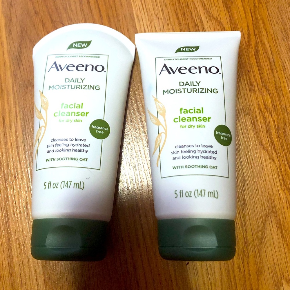 Aveeno Daily Moisturizing Facial Cleanser 5 fl oz x 2